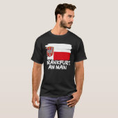 Cool Frankfurt am Main Vlag T-shirt (Voorkant volledig)