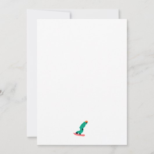 Cool Freeride Snowboarders Happy Birthday (Achterkant)