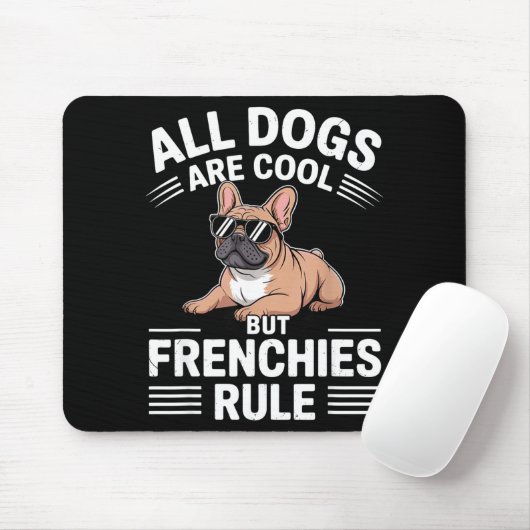 Cool French Bulldog Art For Men Women Kids Frenchi Muismat (Met muis)