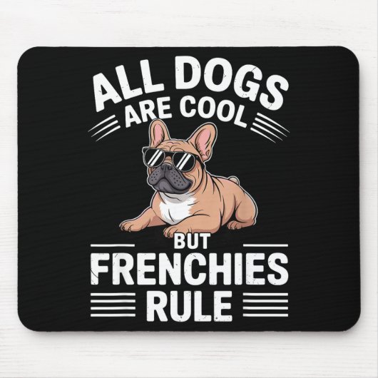 Cool French Bulldog Art For Men Women Kids Frenchi Muismat (Voorkant)
