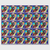 Cool French Bulldog Cadeaupapier (Vlak)