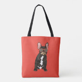 Cool French Bulldog Canvas tas (Achterkant)