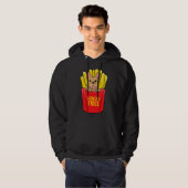 Cool French Bulldog Frenchie Fries Hoodie (Voorkant volledig)