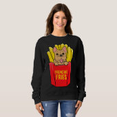 Cool French Bulldog Frenchie Fries Trui (Voorkant volledig)