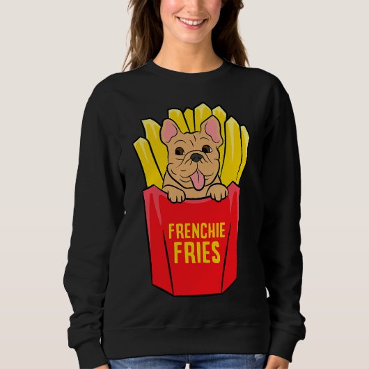 Cool French Bulldog Frenchie Fries Trui (Voorkant)