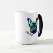 Cool French Bulldog in Sunglasses Magische Mok (Voorkant rechts)