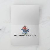 Cool French Bulldog Kerstmis Feestdagen Kaart (Binnen)