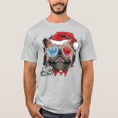 Cool French Bulldog Kerstmis T-shirt (Voorkant)