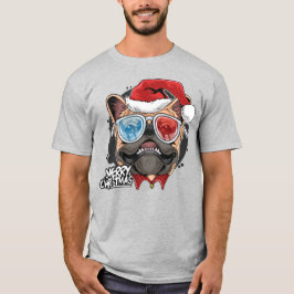 Cool French Bulldog Kerstmis T-shirt