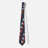 Cool French flag design Stropdas (Voorkant)