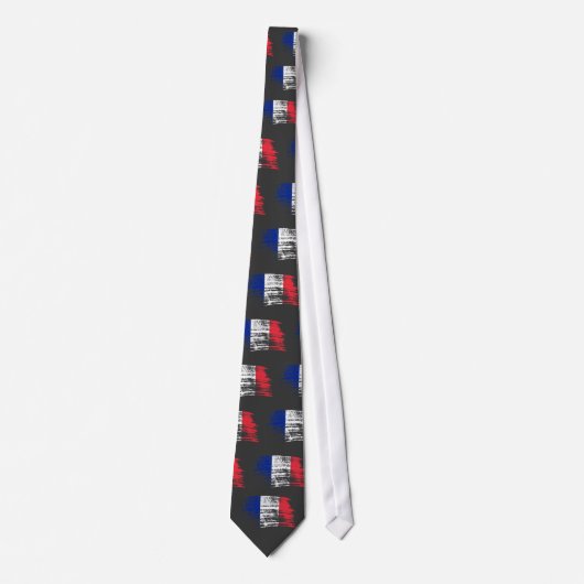 Cool French flag design Stropdas (Voorkant)