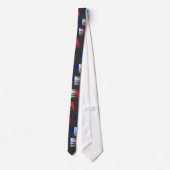 Cool French flag design Stropdas (Achterkant)