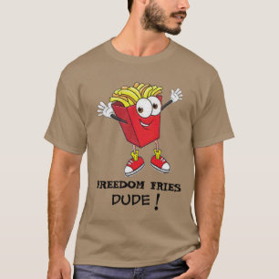 Cool French Fries Guy TGIF Funny T-shirt Design
