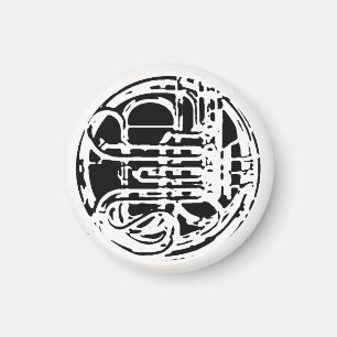 Cool French Horn Design Magneet