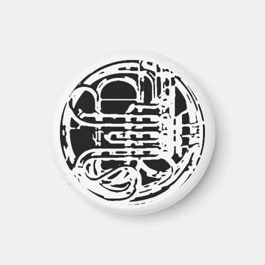 Cool French Horn Design Magneet (Voorkant)