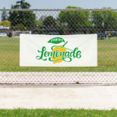 Cool Fresh Lemonade Word Art Spandoek (Insitu)