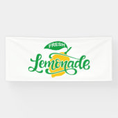 Cool Fresh Lemonade Word Art Spandoek (Horizontaal)