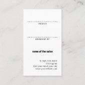 Cool Fresh Roze Rood Wit Hart Bold Salon Aanbevelingskaartje (Achterkant)