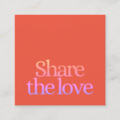 Cool Fresh Sinaasappel Pink Bold Aanbevelingskaartje (Voorkant)