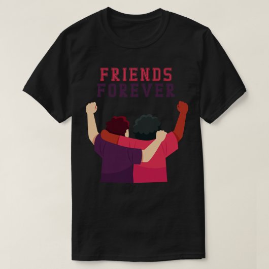 Cool Friends forever t-shirt voor vriendschap dag  (Design voorkant)
