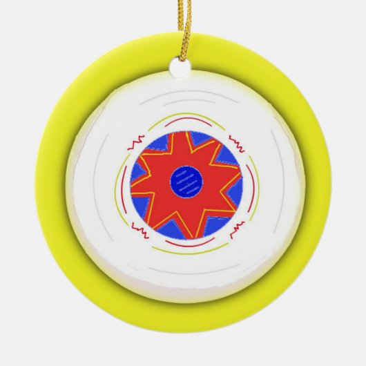 Cool Frisbee Keramisch Ornament (Voorkant)