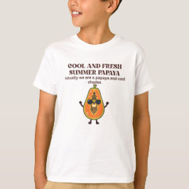 Cool & Frisse Zomer Papaja Karakter T-shirt