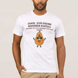 Cool & Frisse Zomer Papaja Karakter T-shirt