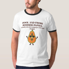 Cool & Frisse Zomer Papaja Karakter T-shirt