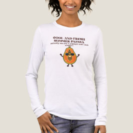 Cool & Frisse Zomer Papaja Karakter Tri-Blend Shirt