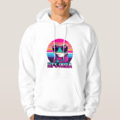 Cool Frog 80s Party Vibes Hoodie (Voorkant)