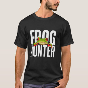 Cool Frog Hunter Grappig Ontwerp voor Frog Fans T-shirt