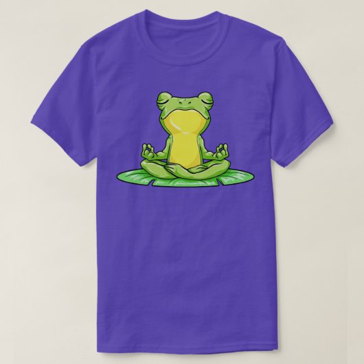 Cool frog is doing Yoga T-shirt (Design voorkant)