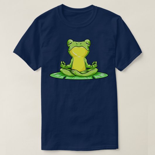 Cool frog is doing Yoga T-shirt (Design voorkant)