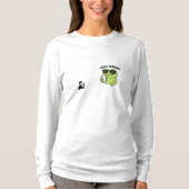 Cool Frog “Just Vibing” Funny T-Shirt (Voorkant)