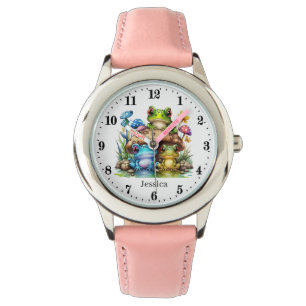 Cool Frogs voegt naam toe Horloge