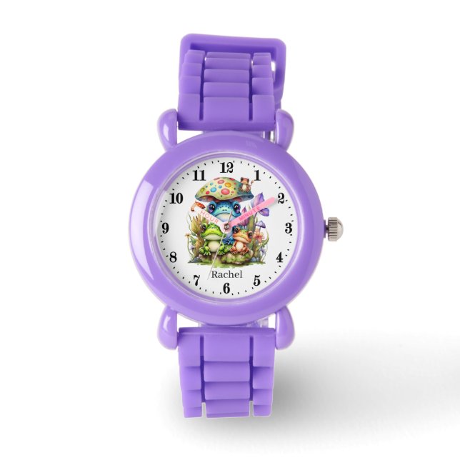 Cool Frogs voegt naam toe Horloge (Voorkant)