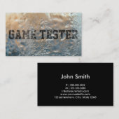 Cool Frozen Ice Game Testing Visitekaartje (Voorkant / Achterkant)