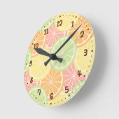 Cool Fruity Summer Tiener Room Decor Ronde Klok (Hoek)