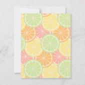 Cool Fruity Summer verjaardagsfeestje uitnodiginge Kaart (Achterkant)