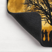 Cool Full Harvest Moon Tree Silhouette Giften Muismat (Hoek)