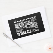 Cool Fun 18e Verjaardagsfeest Grootste 18 Jaar Oud Rechthoekige Sticker (Envelop)