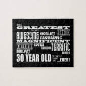 Cool Fun 30th Birthday Party Greatest 30 Year Old Legpuzzel (Horizontaal)