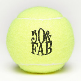 Cool Fun 50 & Fab Birthday Tennisballen