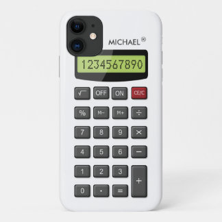 Cool Fun Calculator Patroon met aangepaste tekst Case-Mate iPhone Case