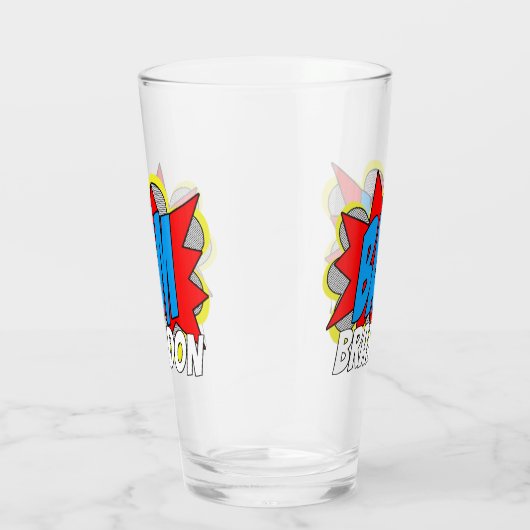 Cool Fun  Comic Book Pop Art Style BAM! Glas (Rechts)
