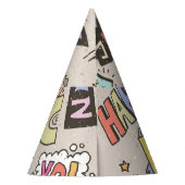 Cool Fun Doodle Lettering  Feesthoedjes (Achterkant)