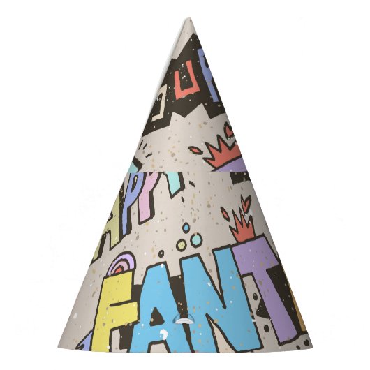 Cool Fun Doodle Lettering Feesthoedjes (Links)