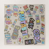 Cool Fun Doodle Lettering Legpuzzel (Horizontaal)