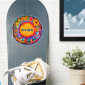 Cool Fun Floral Custom Trendy Naam Inspirivity Sticker