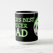 Cool Fun Geweldige werelden Best Soccer Dad Mok (Midden)